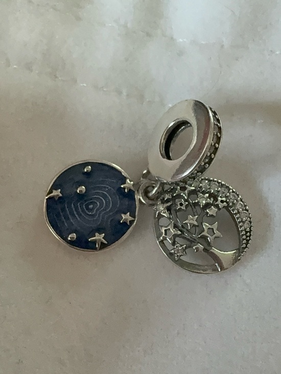 Pandora Jewelry - The Pandora Double Dangle Tree & Galaxy Moon
Charm